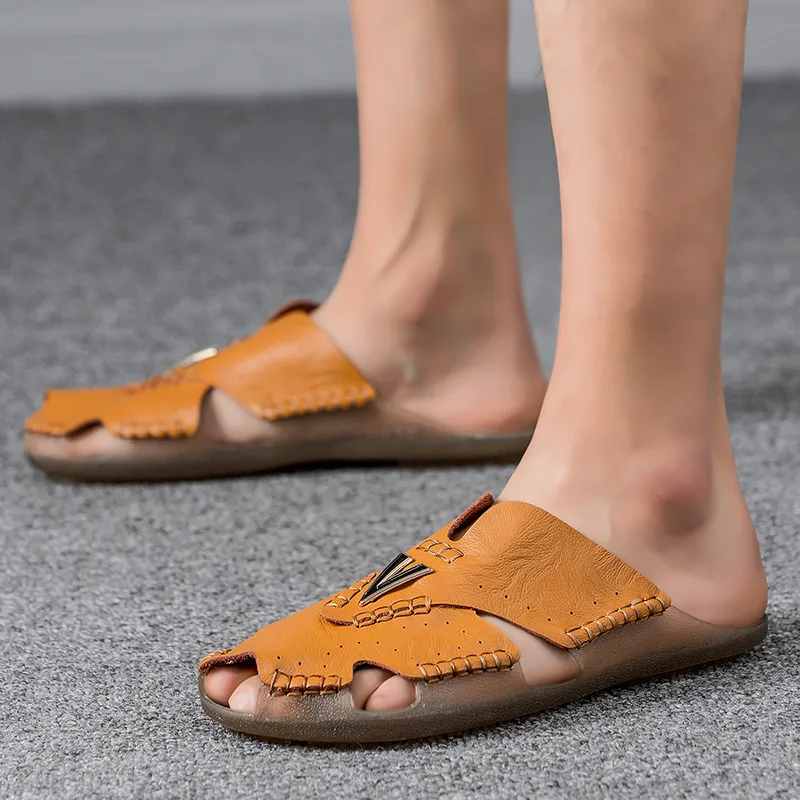 Jerden Smith Abrasion Resistant Slip Resistant Closed Toe Slippers Men's-13