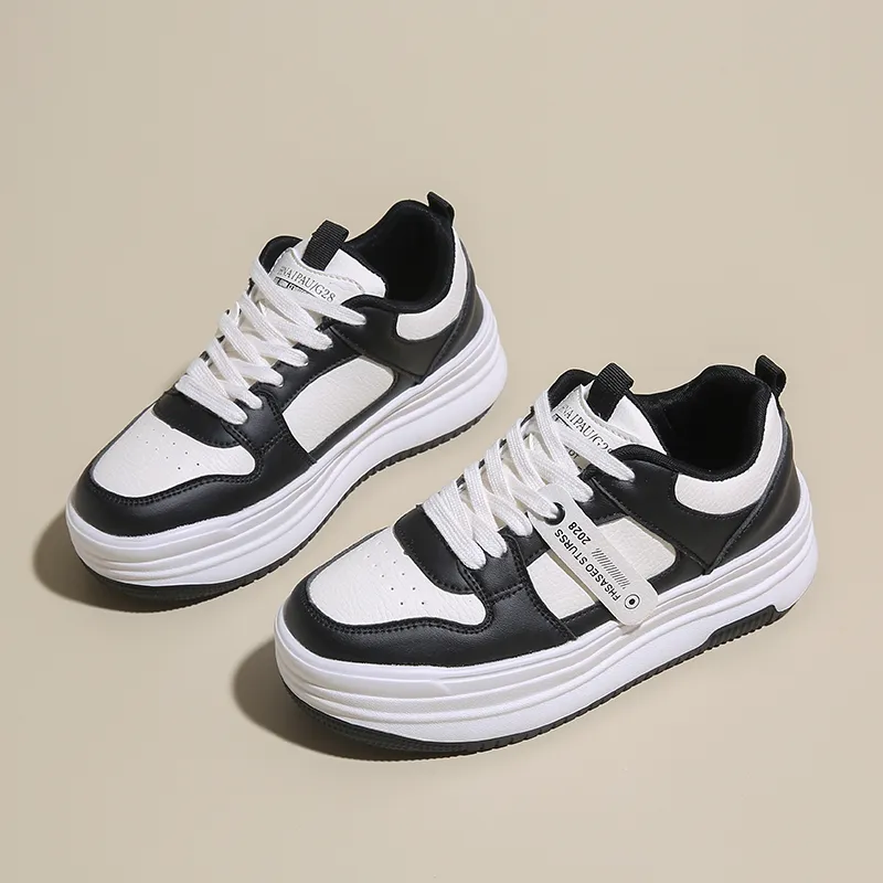 Jerden Smith Anti Slip And Wear Resistant Height Increasing Low Top Skateboard Shoes Women's-5
