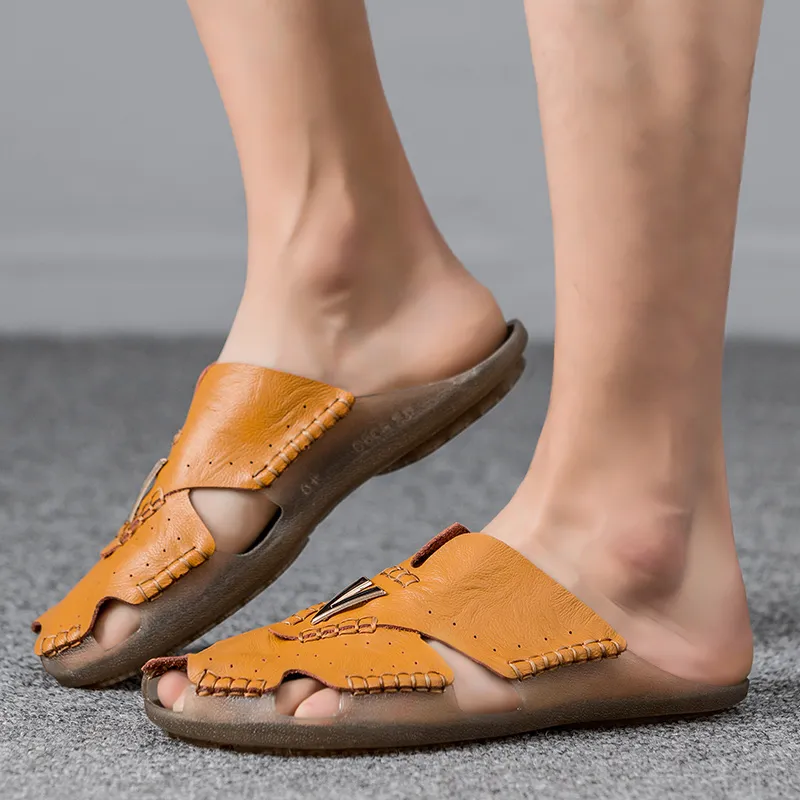 Jerden Smith Abrasion Resistant Slip Resistant Closed Toe Slippers Men's-11