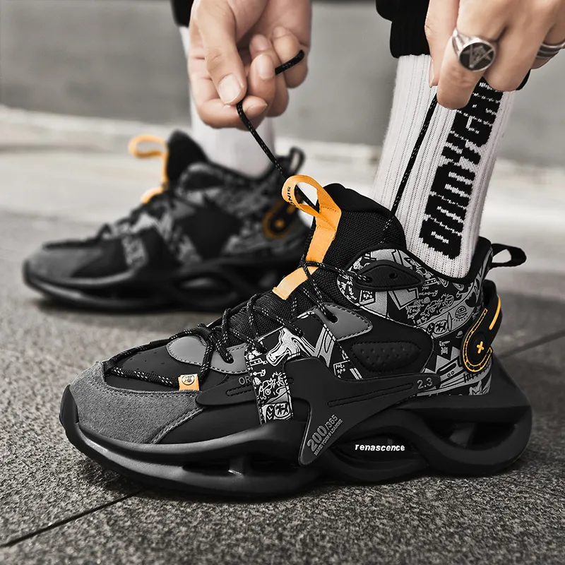 Jerden Smith Thermal Cushioning Coverage Height Increasing Breathable Waterproof Low Top Chunky Sneakers Men's-19
