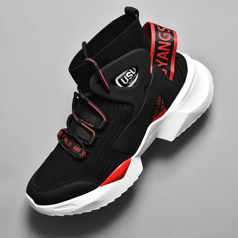 Jerden Smith Slip Resistant, Breathable, Lightweight High Top Chunky Sneakers Unisex-30