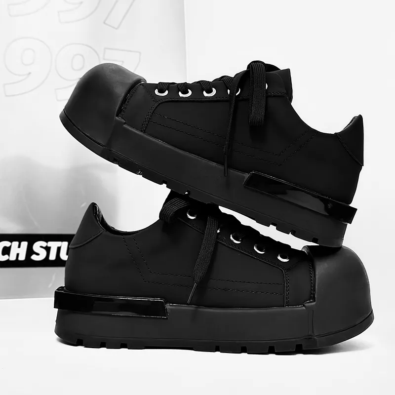Jerden Smith Slip Resistant Height Increasing Coverage Low Top Skateboard Shoes Unisex-3