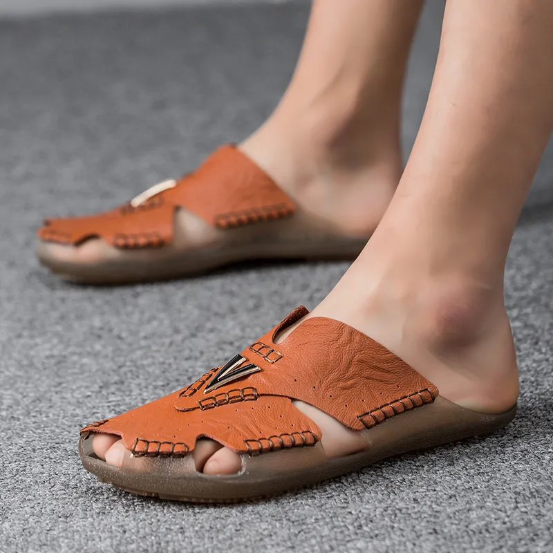 Jerden Smith Abrasion Resistant Slip Resistant Closed Toe Slippers Men's-18