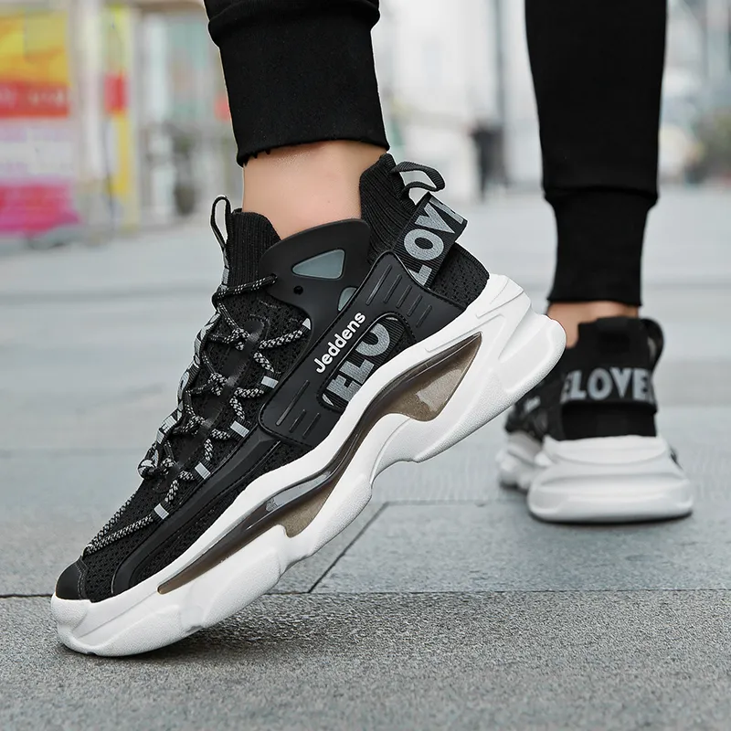 Jerden Smith Shock Absorbers Slip Resistant Breathable Low Top Chunky Sneakers Men's-20