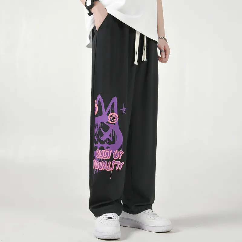 CULT OF INDIVIDUALITY Casual Pants Unisex Black-3