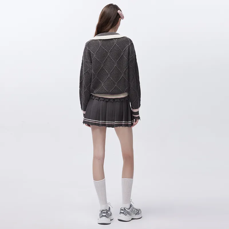Valeria Obbaco Casual Short Skirts Women's Gray-2