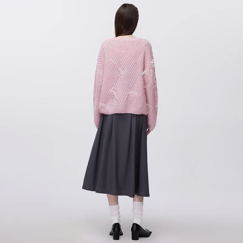 Valeria Obbaco Sweaters Women's Pink-2