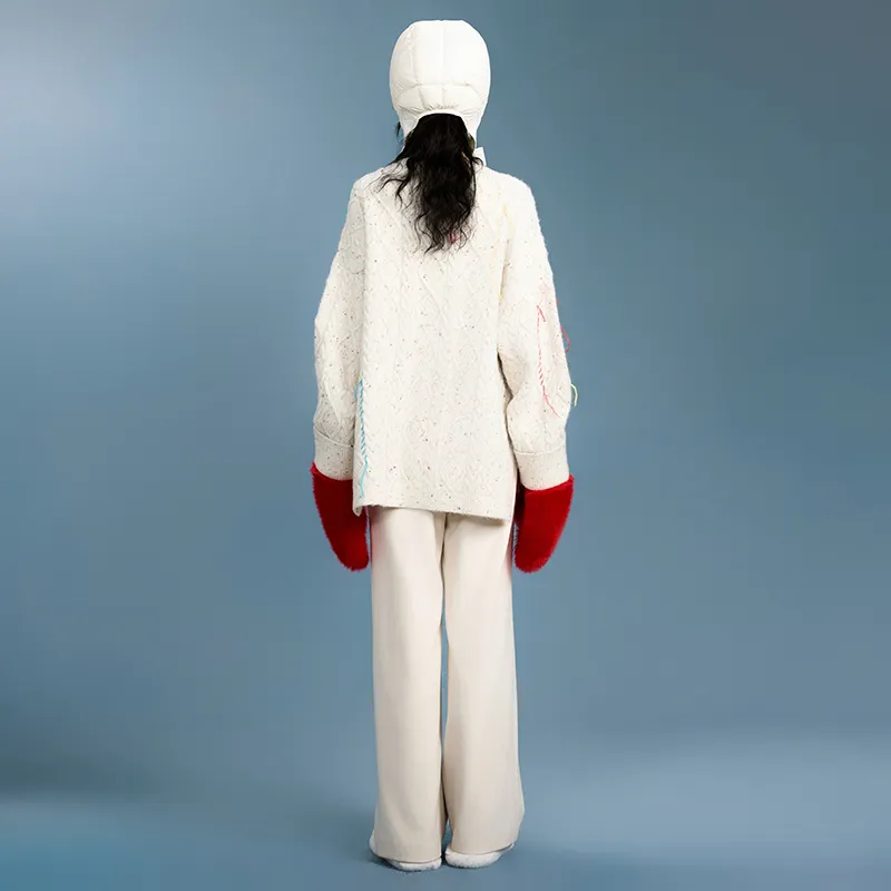 Valeria Obbaco Sweater Unisex White-2