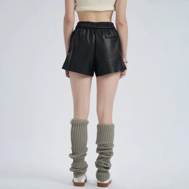 Valeria Obbaco Casual Shorts Women's Black-3