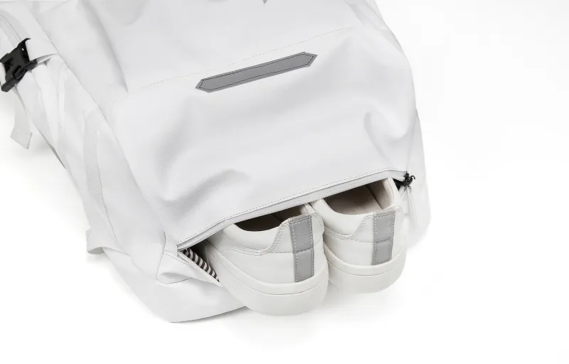 CHAOFANJI Oxford Cation Backpack Unisex White/Black-4
