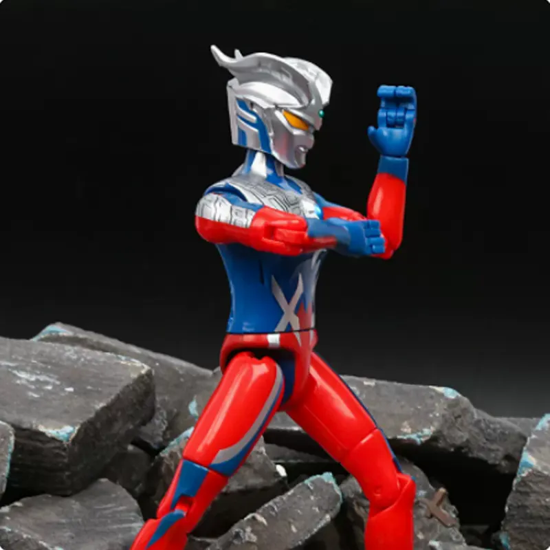 BANDAI Ultra With Speaker Highly Poseable Collection Ultraman Zero Action Figures-3