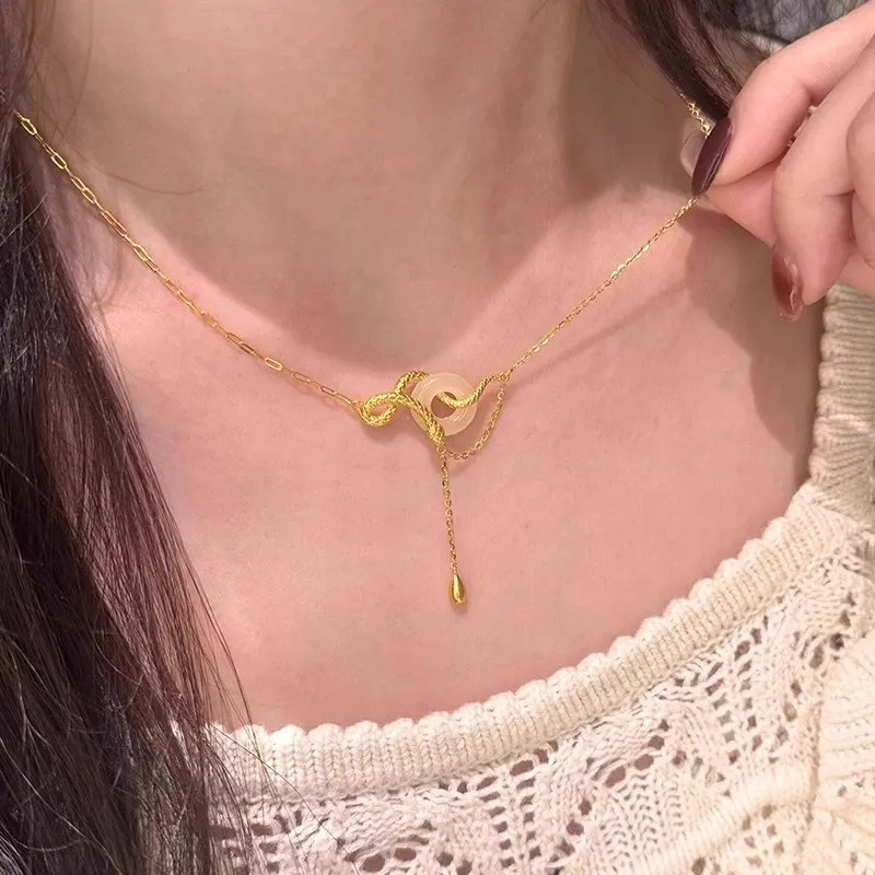 KOREET Chalcedony Necklace Love Confession Birthday Women's-6