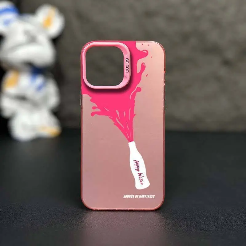 COORUBA Silicone Material Artistic Happy Water Impact-Resistant Advanced Fully Enclosed Phone Cases Apply To Apple-3
