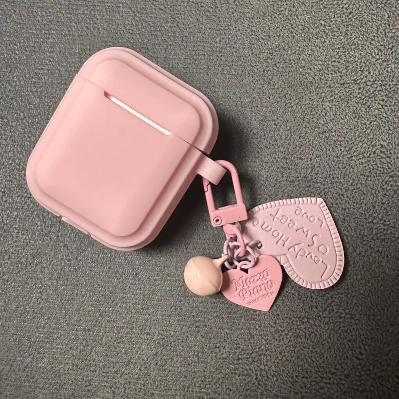 COORUBA Compatible With AirPods Pro AirPods 3 AirPods Pink Silicone Soft Shell Protective Case Headphone Cases-5