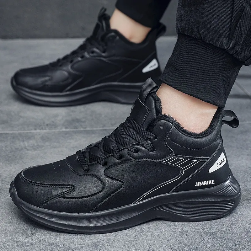 King Jinmai Slip Resistant Water Resistant Mid Top Casual Shoes Men's-4