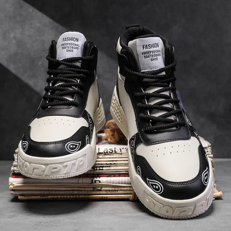 King Jinmai Slip-Resistant High-Top Skateboard Shoes Men's-1