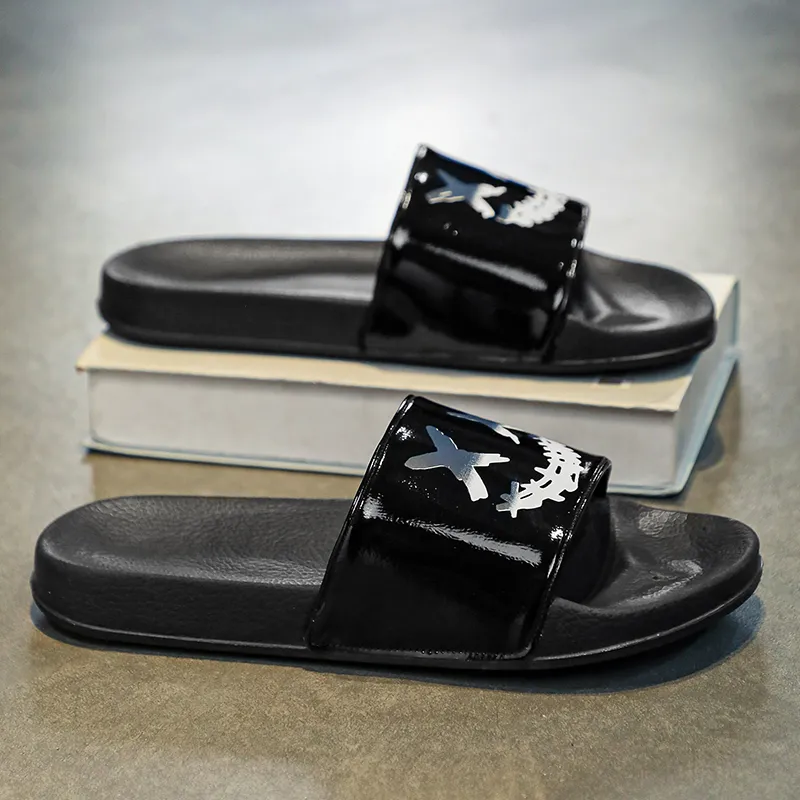 King Jinmai Rubber Sole Slip Resistant Odor Resistant Abrasion Resistant Quick Dry Cushioning Slide Slippers Men's-1