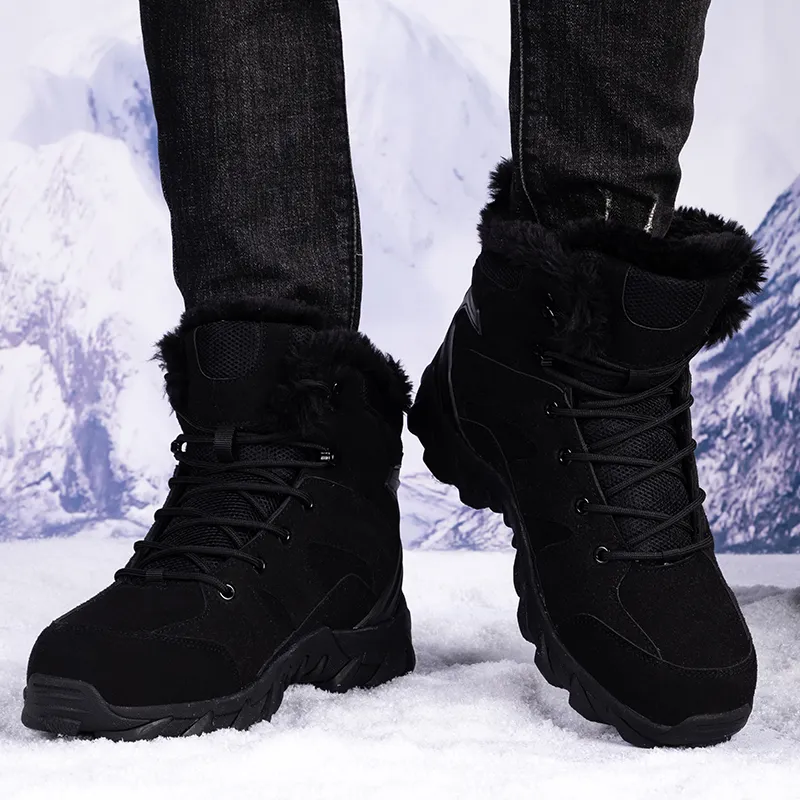 King Jinmai Warm Crew Snow Boots Men's-1
