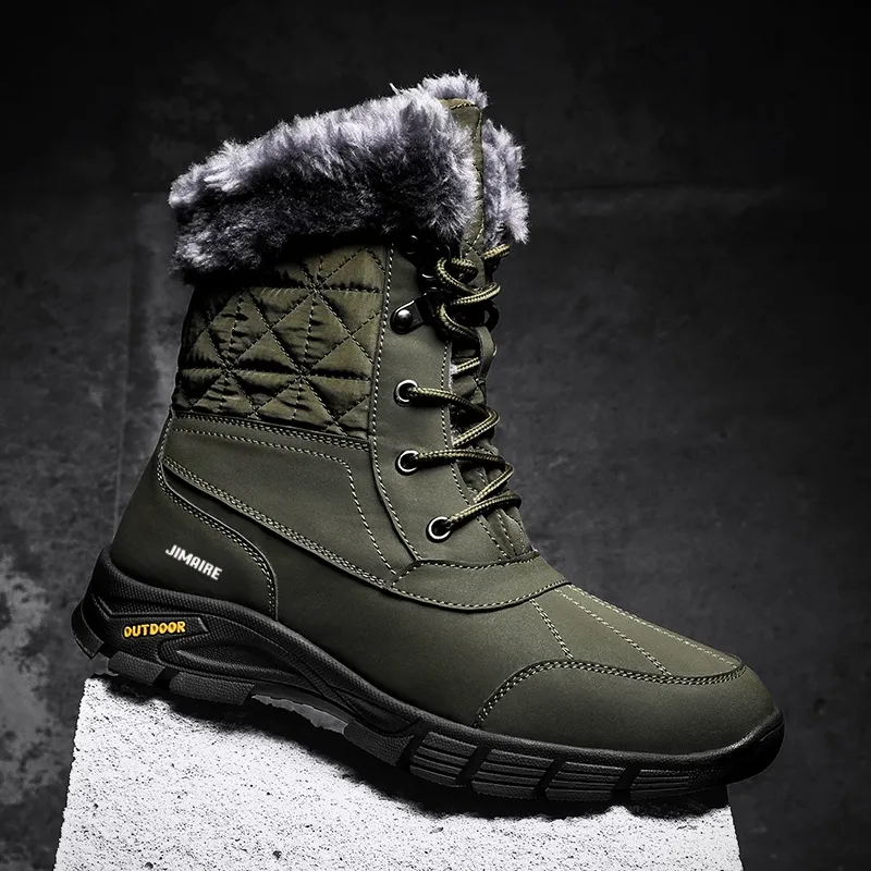 King Jinmai Warm Crew Snow Boots Men's-12