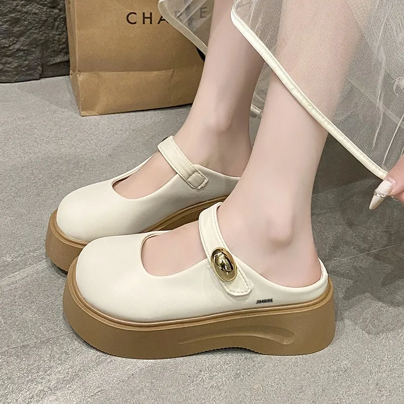 King Jinmai Rubber Sole Slip Resistant Abrasion Resistant Closed Toe Slippers Women's-9
