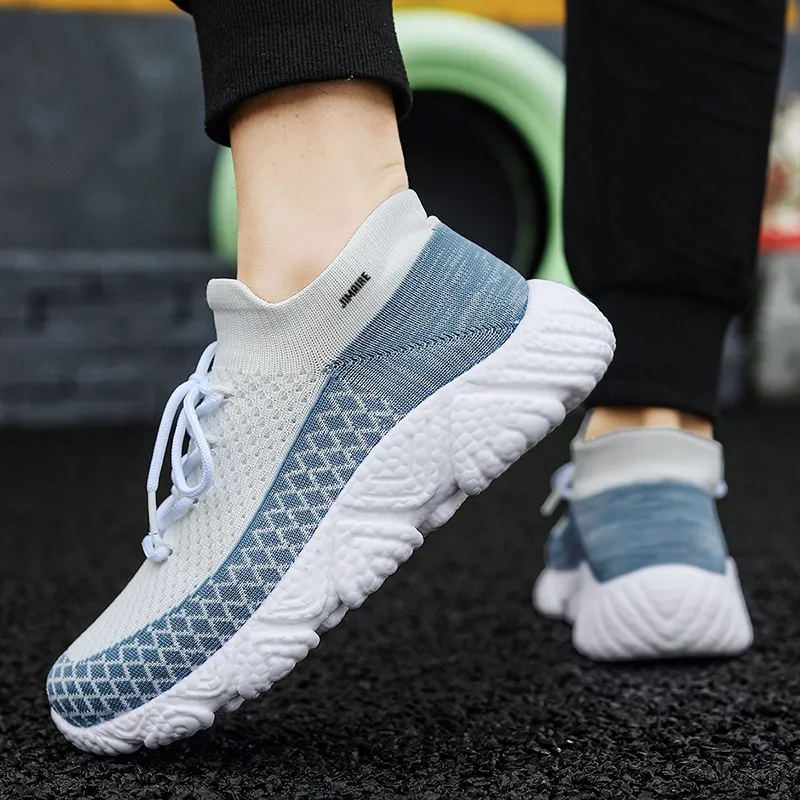 King Jinmai Slip Resistant And Breathable Mid Top Casual Shoes Men's-8