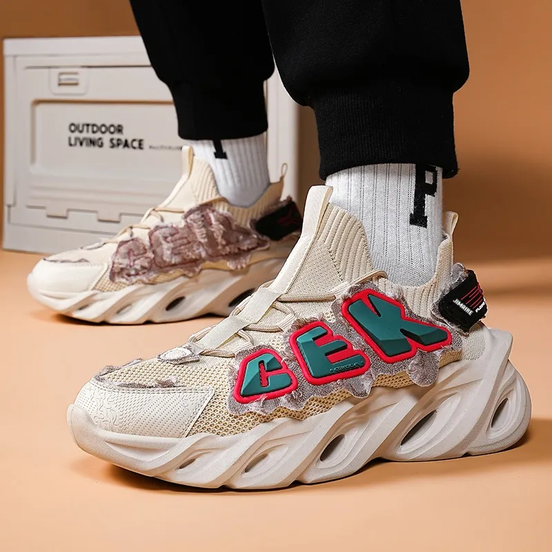 King Jinmai Cushioning Anti Slip Wear Resistant Breathable Supportive Lightweight Mid Top Casual Shoes Unisex-18