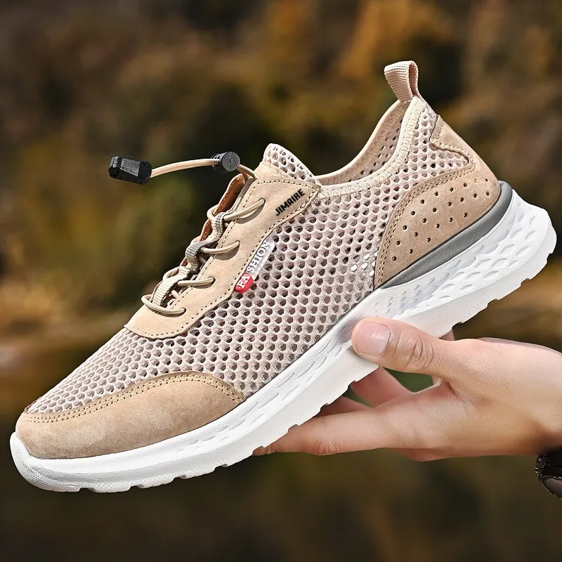 King Jinmai Slip Resistant Breathable Quick Dry Lightweight Low Top Casual Shoes Men's-3