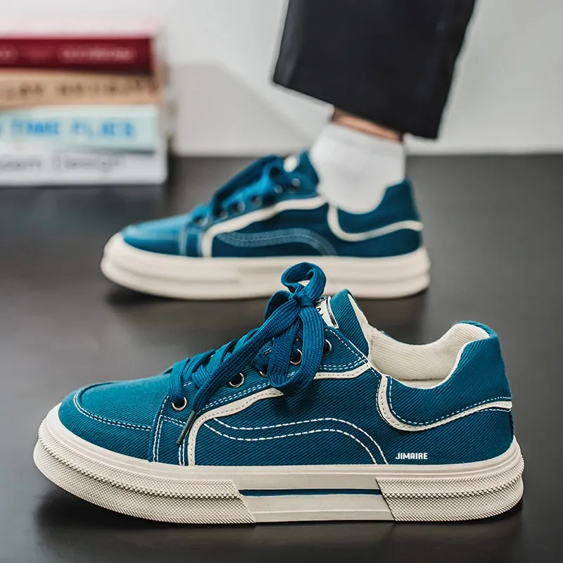 King Jinmai Slip Resistant Cushioning Abrasion Resistant Lightweight Low Top Skateboard Shoes Men's-1