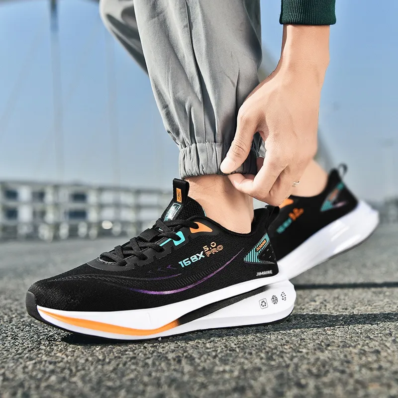King Jinmai Cushioned Slip Resistant Abrasion Resistant Breathable Low Top Casual Shoes Men's-17