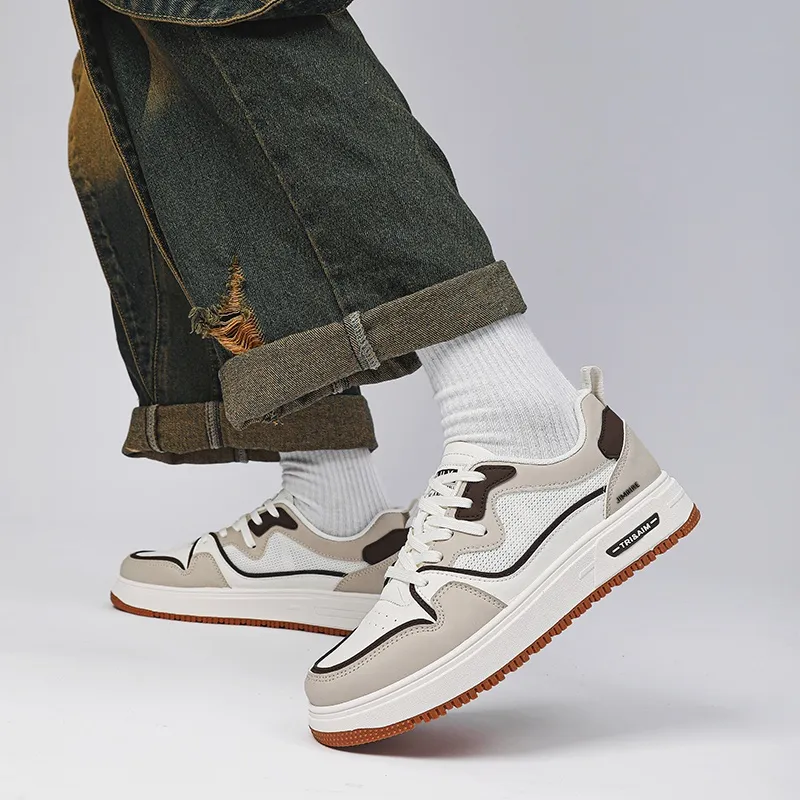 King Jinmai Slip Resistant Cushioning Abrasion Resistant Lightweight Breathable Low Top Skateboard Shoes Men's-8