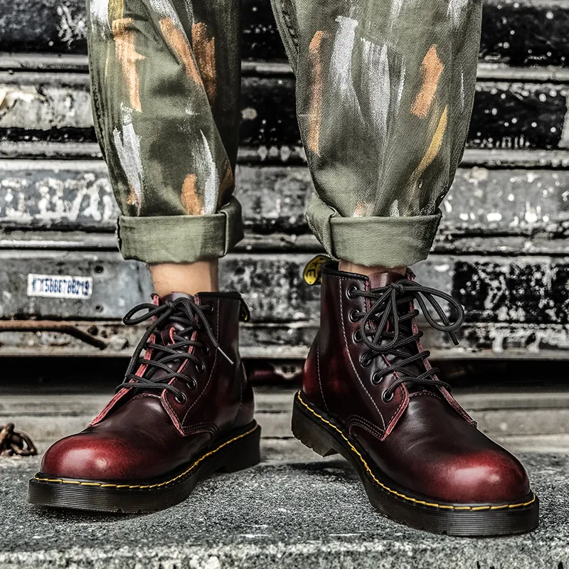 King Jinmai Ankle Length Martin Boot Men's-22