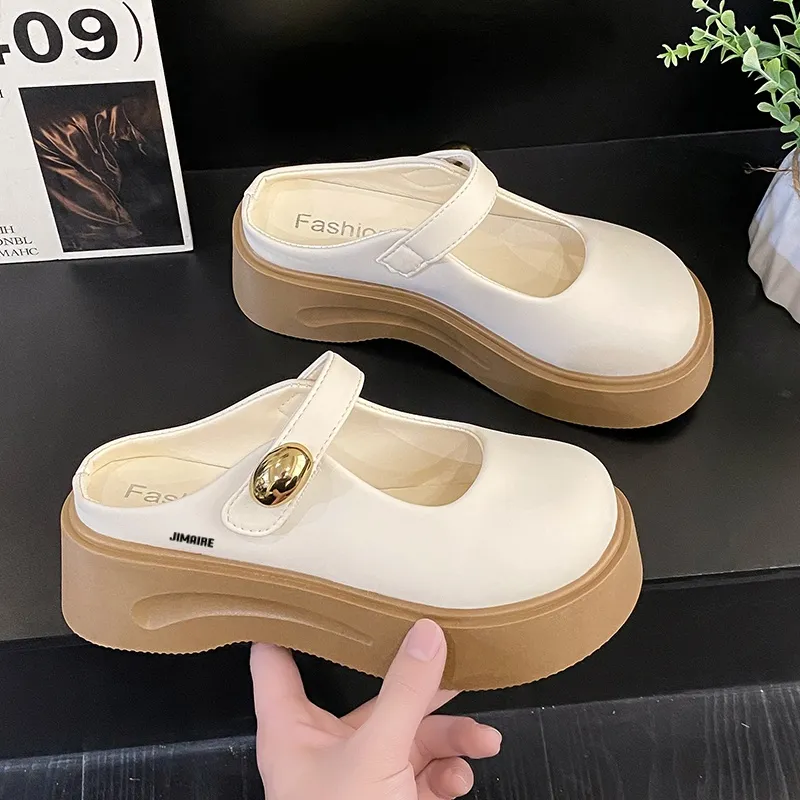 King Jinmai Rubber Sole Slip Resistant Abrasion Resistant Closed Toe Slippers Women's-7