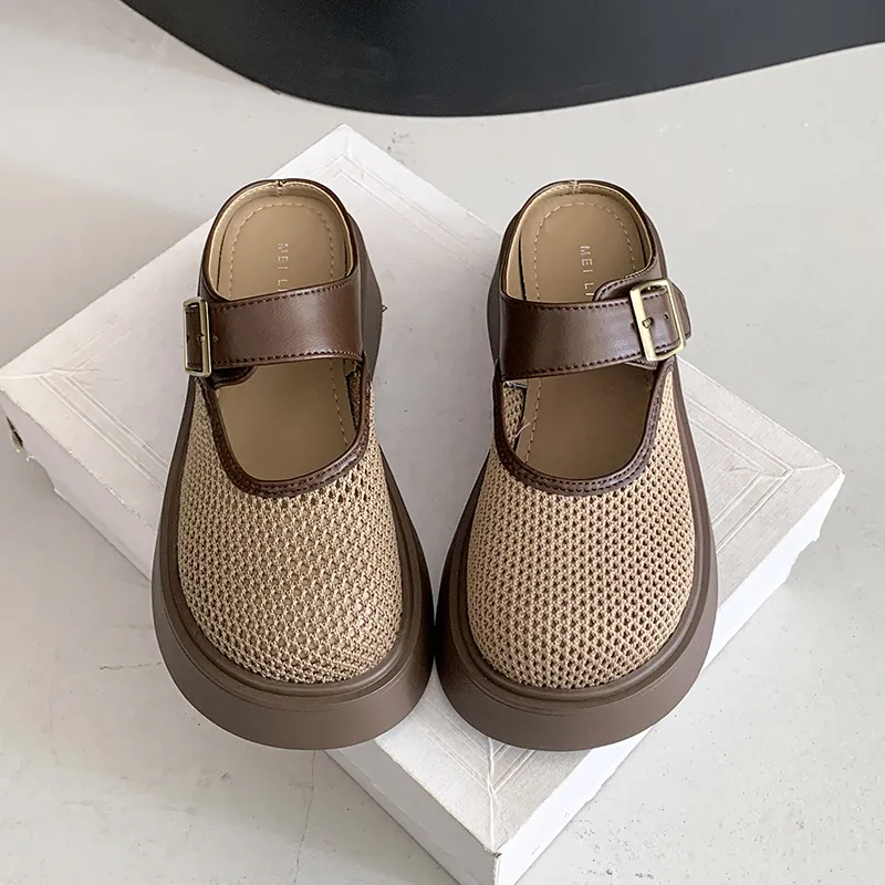King Jinmai Rubber Sole Slip Resistant Closed Toe Slippers Women's-2