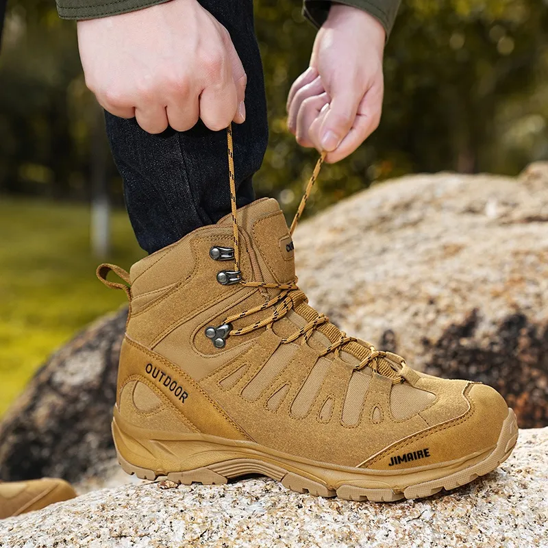 King Jinmai Warm Water Resistant Slip Resistant Short Snow Boots Men's-2
