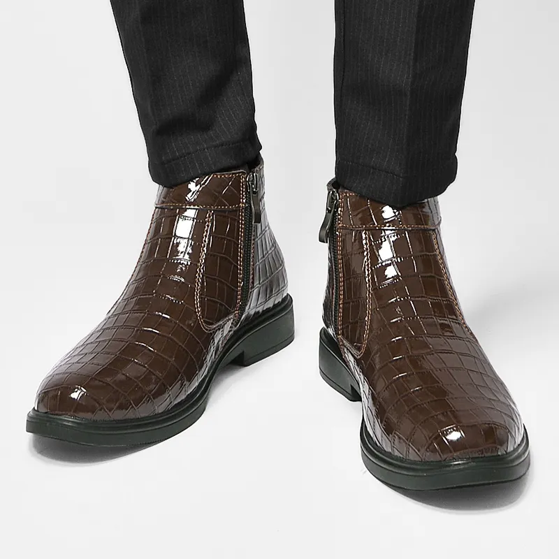 King Jinmai Ankle Boots Men-18