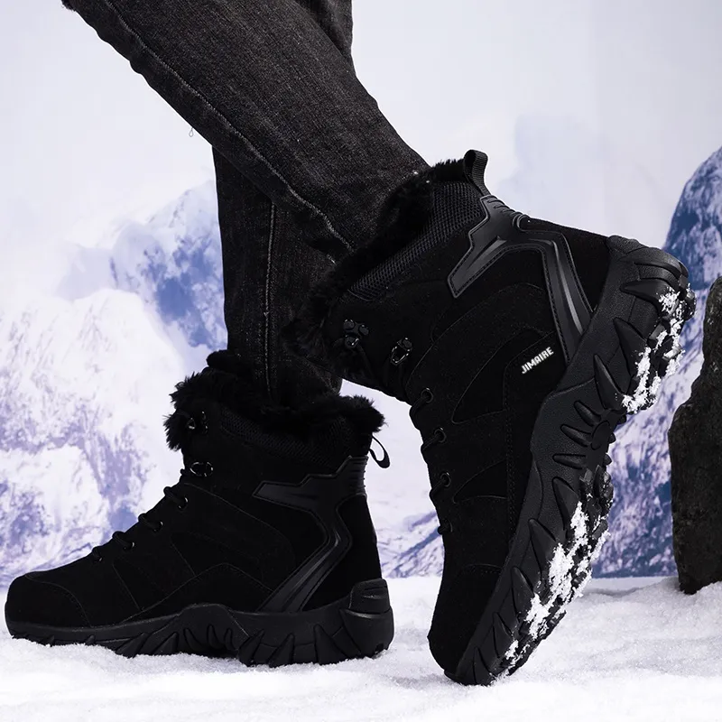 King Jinmai Warm Crew Snow Boots Men's-3