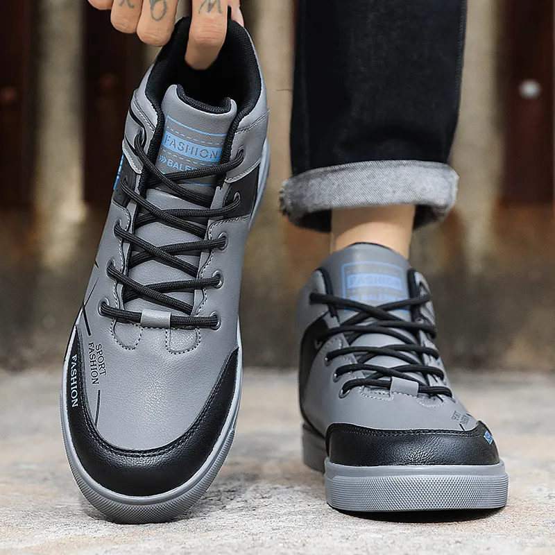 King Jinmai Slip-Resistant High-Top Skateboard Shoes Men's-4
