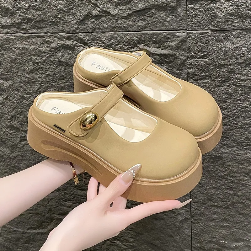 King Jinmai Rubber Sole Slip Resistant Abrasion Resistant Closed Toe Slippers Women's-1