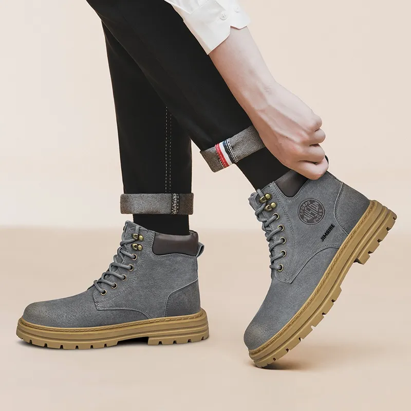 King Jinmai Short Martin Boot Unisex-12