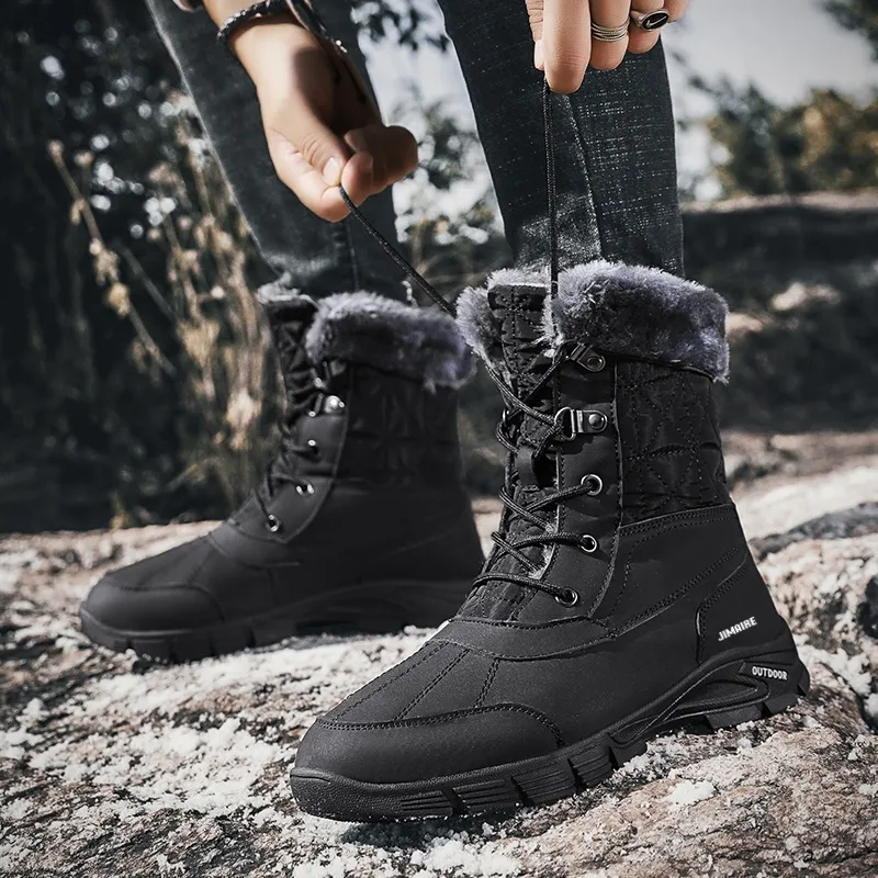 King Jinmai Warm Crew Snow Boots Men's-4