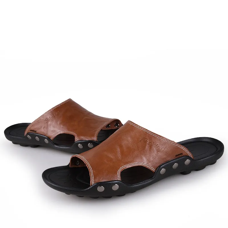 King Jinmai Slide Slippers Unisex Blue/Black/Brown/Blue-23