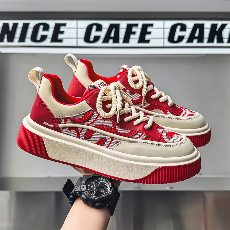 King Jinmai Slip Resistant Lightweight Breathable Low Top Skateboard Shoes Men's-5