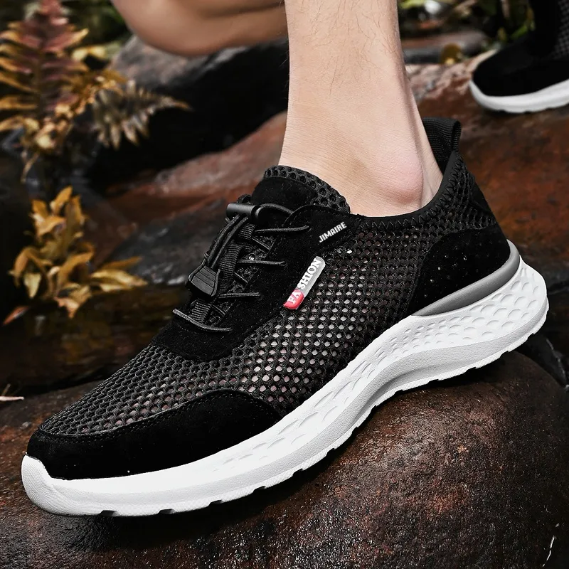 King Jinmai Slip Resistant Breathable Quick Dry Lightweight Low Top Casual Shoes Men's-14