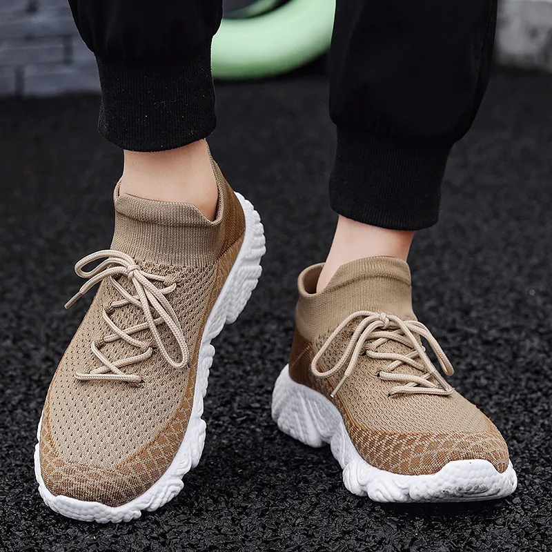 King Jinmai Slip Resistant And Breathable Mid Top Casual Shoes Men's-3
