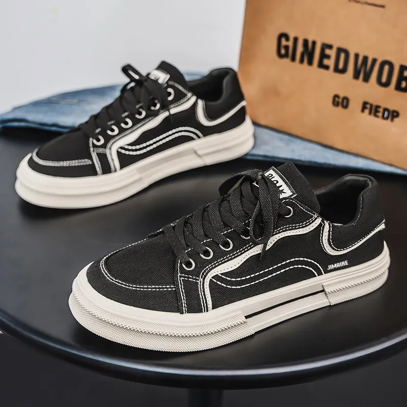 King Jinmai Slip Resistant Cushioning Abrasion Resistant Lightweight Low Top Skateboard Shoes Men's-7