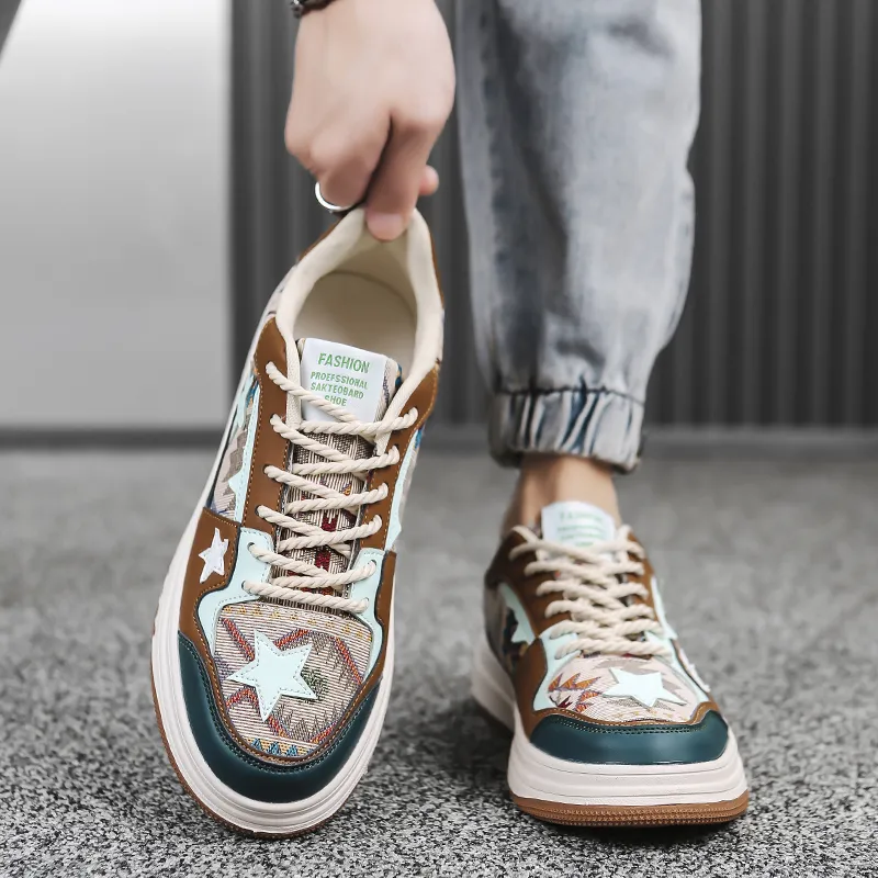 King Jinmai Slip Resistant Cushioning Abrasion Resistant Lightweight Breathable Low Top Skateboard Shoes Men's-6