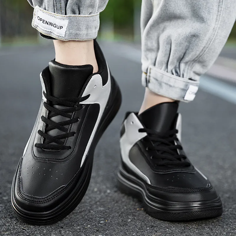 King Jinmai Slip Resistant Mid Top Skateboard Shoes Men's-8