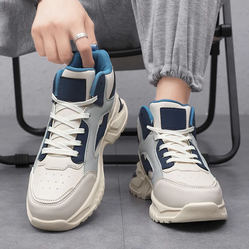 King Jinmai Slip Resistant High Top Casual Shoes Men's-2