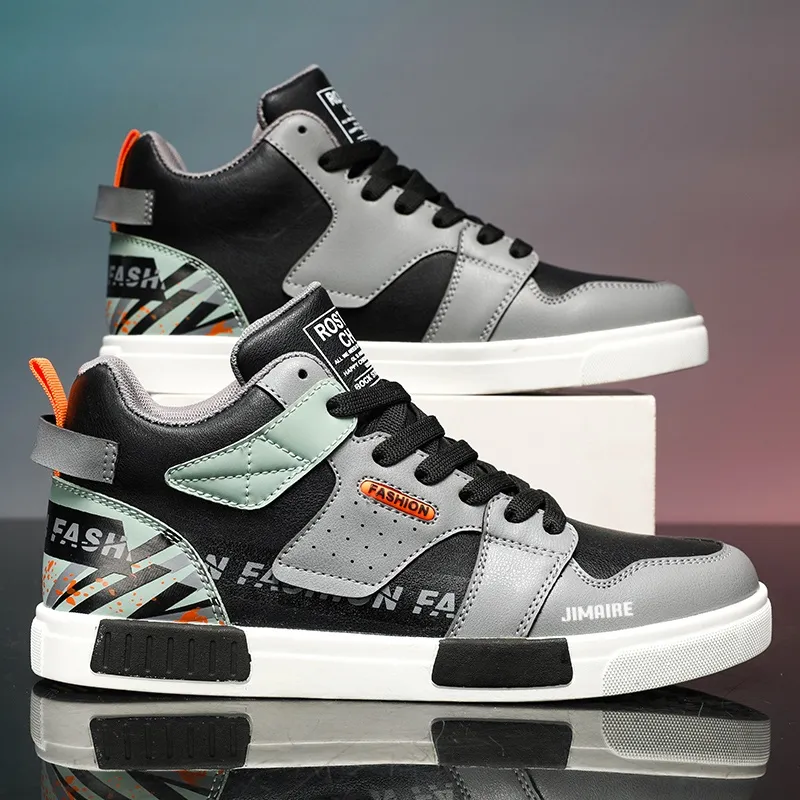 King Jinmai Warm Mid Top Skateboard Shoes Men's-16
