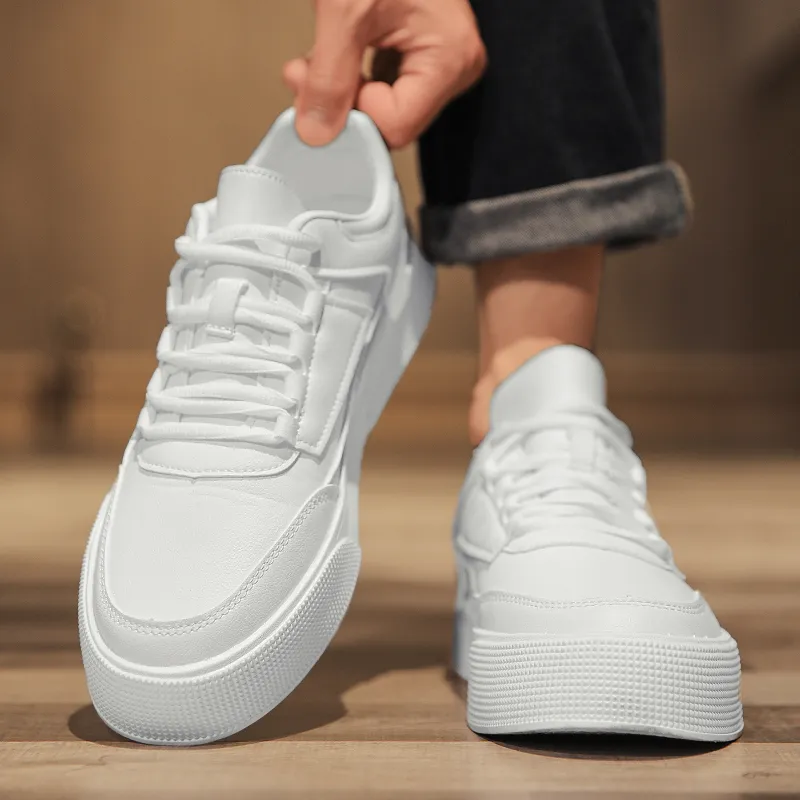 King Jinmai Low-Top Skateboard Shoes Men's White-5